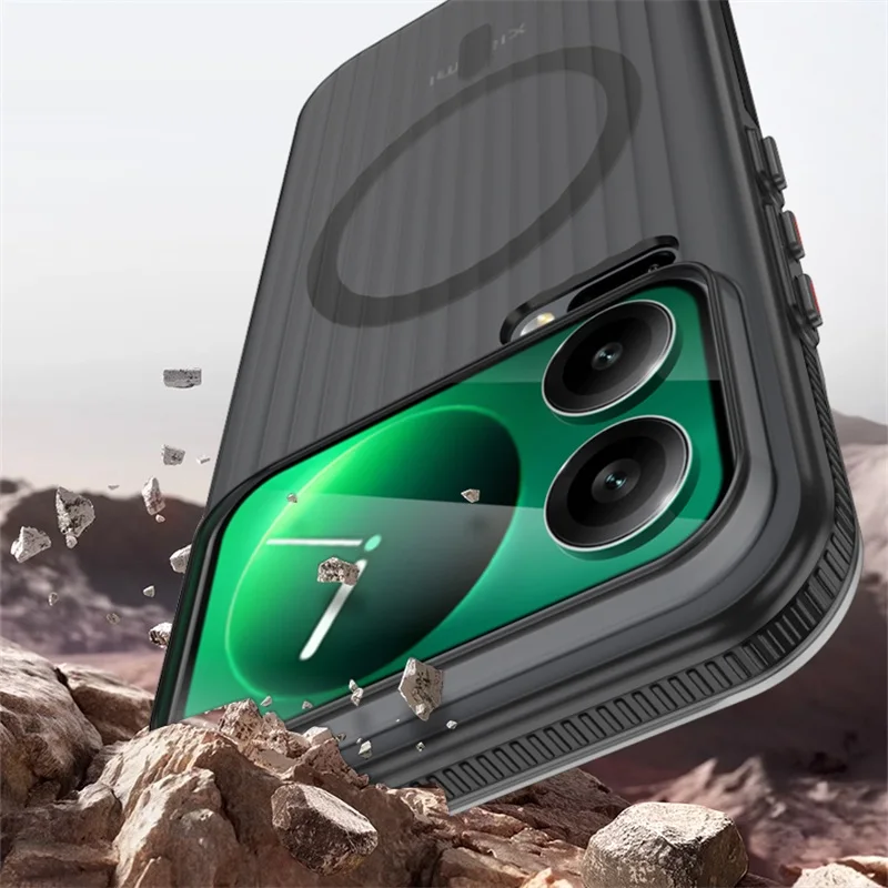 Para Xiaomi Mi 17 Pro Max funda dura de PC transparente magnético MagSafe funda protectora trasera antideslizante para Xiaomi Mi 17 17Pro Ultra - imagen 3