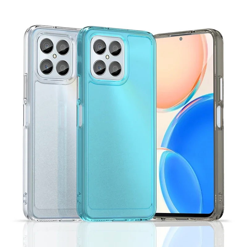 Funda de TPU suave de caramelo colorido para teléfono HONOR X8A X Series, a prueba de golpes, antideslizante, Color puro para X8 X9 X30 X40