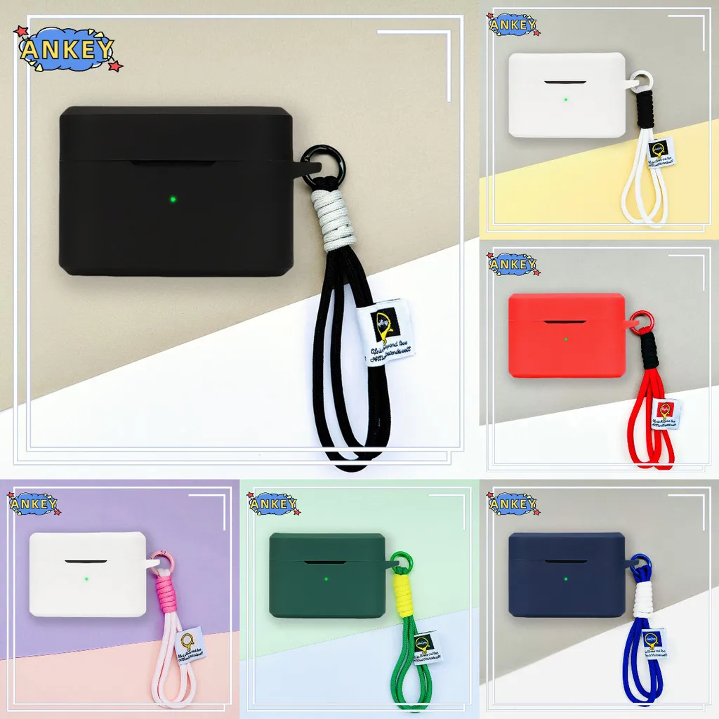 Funda para 1MORE Q30 cordón de nailon cubierta protectora suave carcasas EC305 funda antipolvo accesorios de correa de cuerda de mano