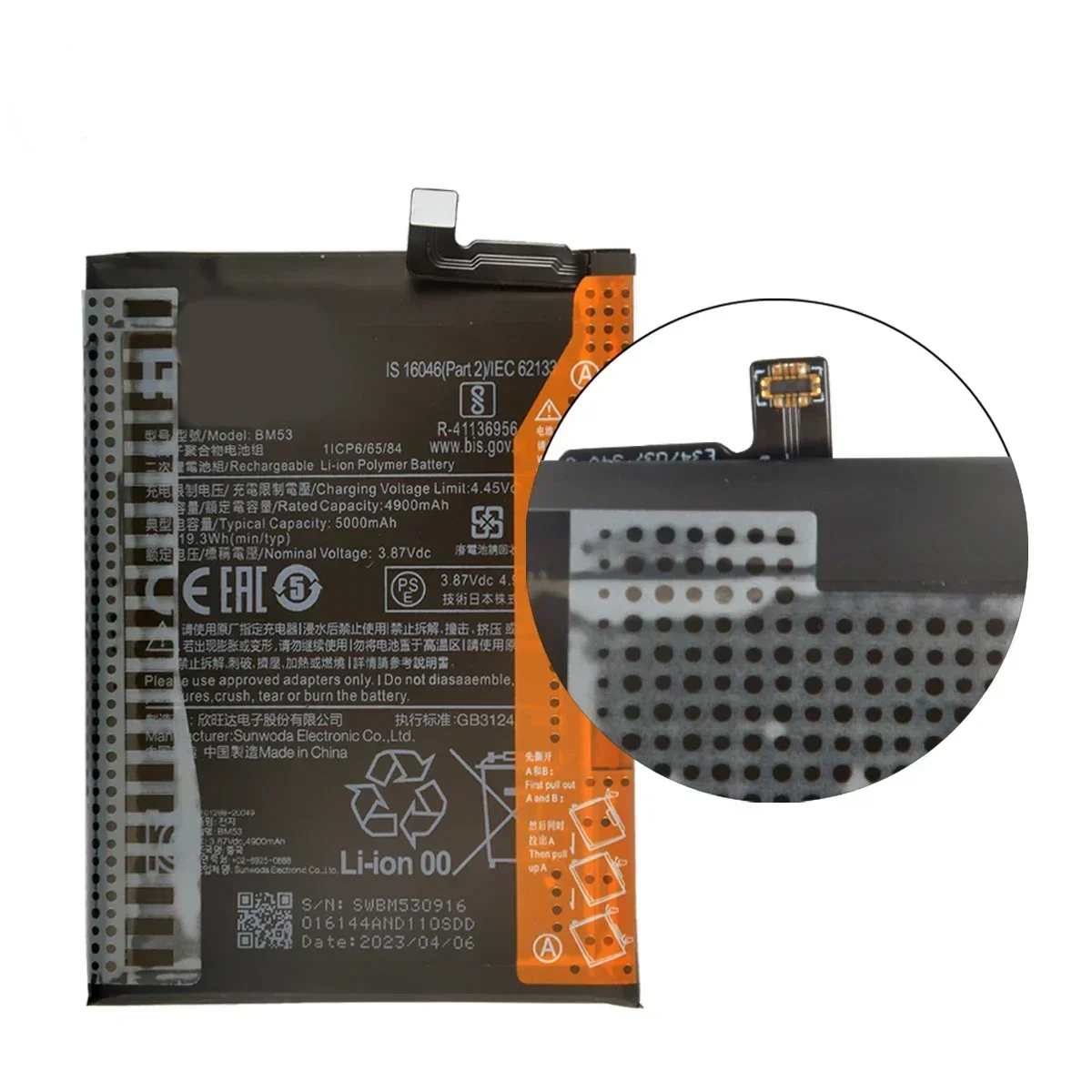 Nueva batería BM53 5000mAh para Xiaomi 10T/10T Pro/ Mi 10T 5G baterías de repuesto para teléfono + herramientas - imagen 2