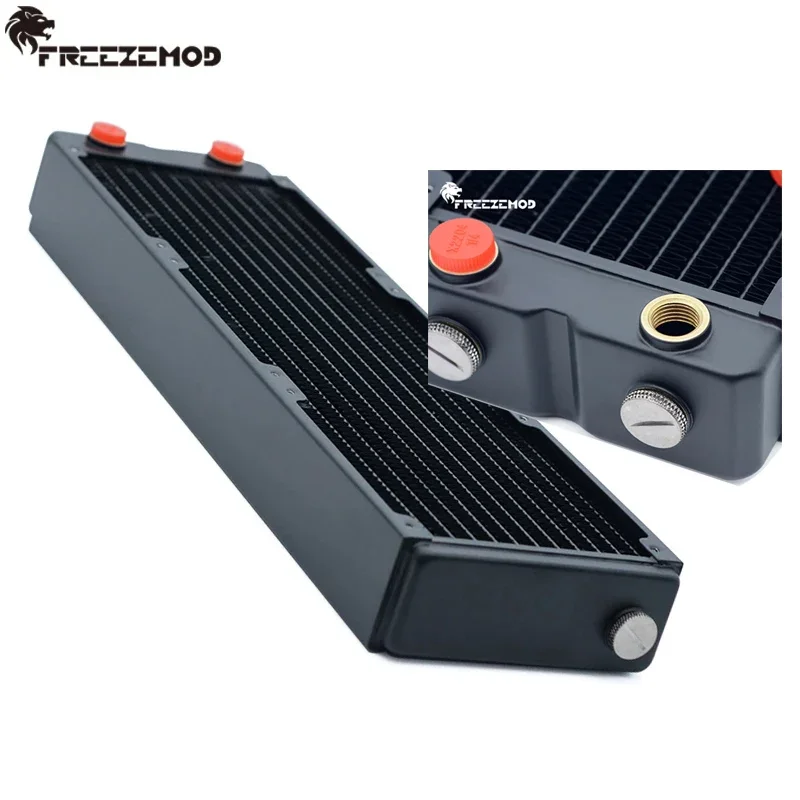 FREEZEMOD-Radiador de cocción de agua 360 PC, disipador térmico refrigerado por agua de cobre, 12 canales, 45mm de espesor para sistema de refrigeración por agua