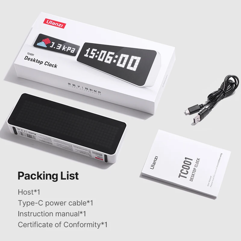 Ulanzi TC001 Reloj de píxeles inteligente con mensajes para YouTube - imagen 5