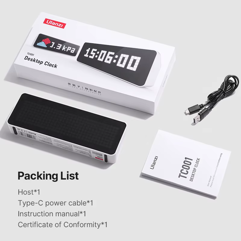 Ulanzi TC001 Reloj de píxeles inteligente con mensajes para YouTube - imagen 5