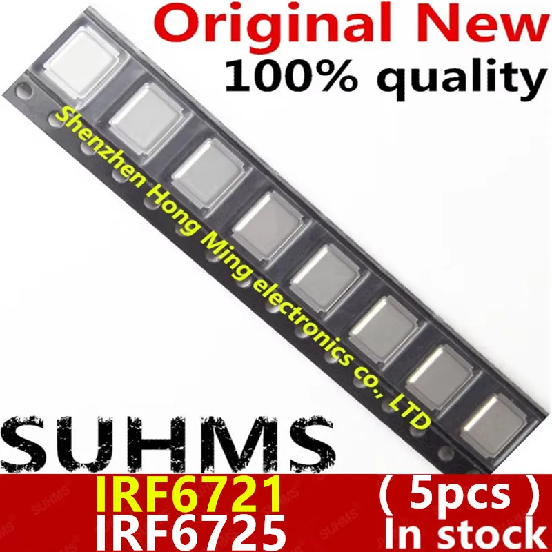 Chipset IRF6721, IRF6725, IR6721, IR6725, IRF6721STRPBF, IRF6725MTRPBF, 100% nuevo, 5 unidades