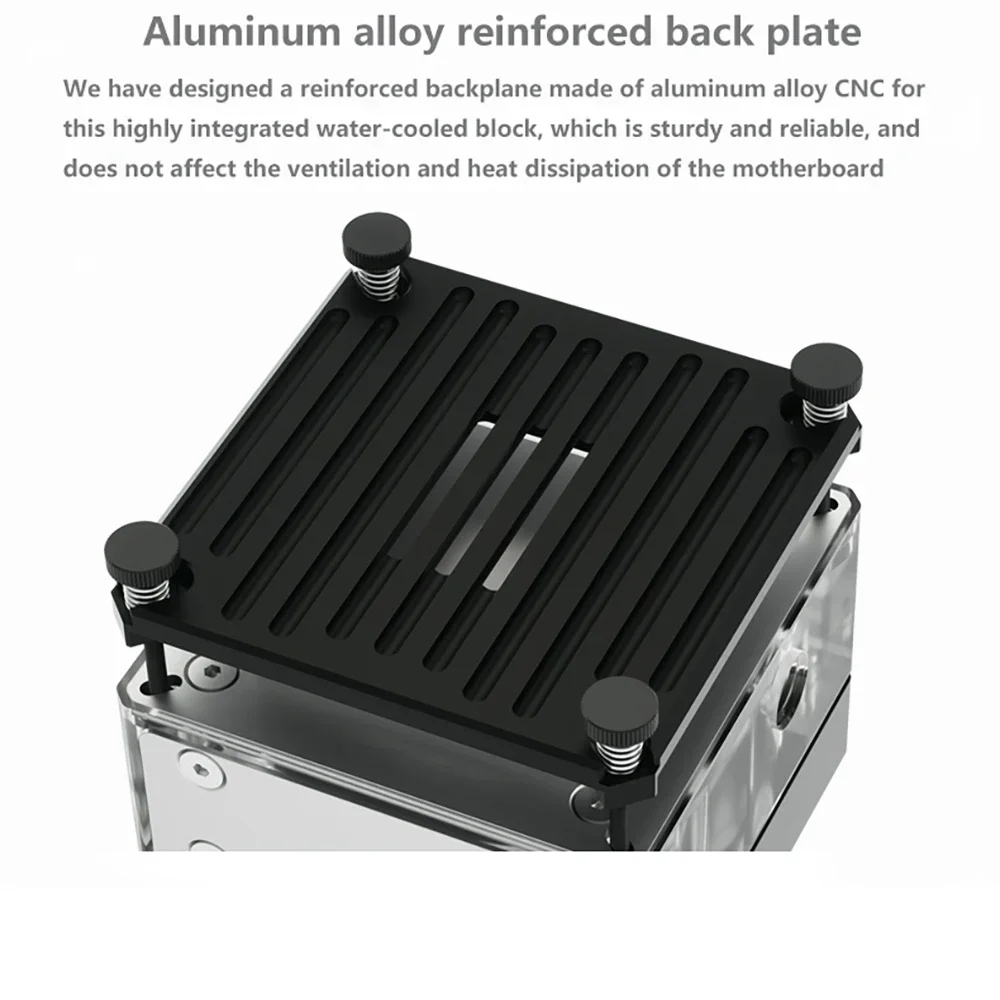 BARROW AIO CPU bloque de agua depósito de tanque de agua 17W pantalla de monitoreo de bomba de agua integrada para Intele115X 1200 1700 - imagen 4