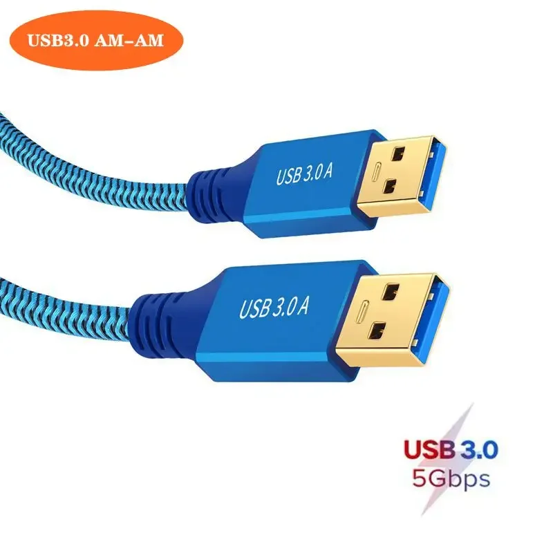 Carcasa de aluminio USB 3.0 A Cable de extensión de datos macho a hembra, transmisión de alta velocidad para unidades USB, ratones, teclados, impresoras - imagen 5