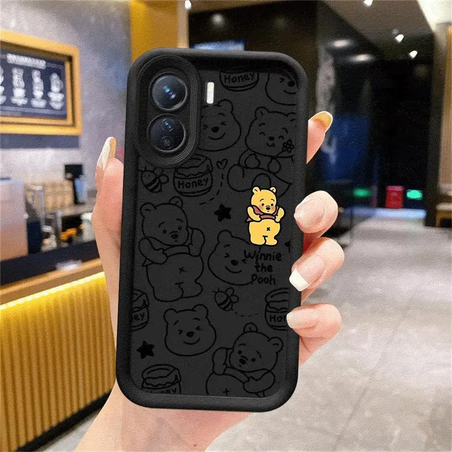 Funda de teléfono de oso de dibujos animados de Disney para Redmi Note 10, 12, 13, 4G, 5G, 10S, 10Pro, 11, 11S, 11, 12, 13, Pro4G, 5G, 11, 12, 13ProPlus5G, 12S - imagen 4