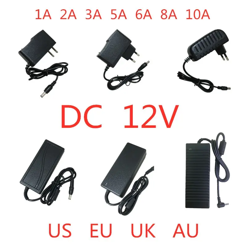 Transformador 12V DC para LED y Cámaras CCTV