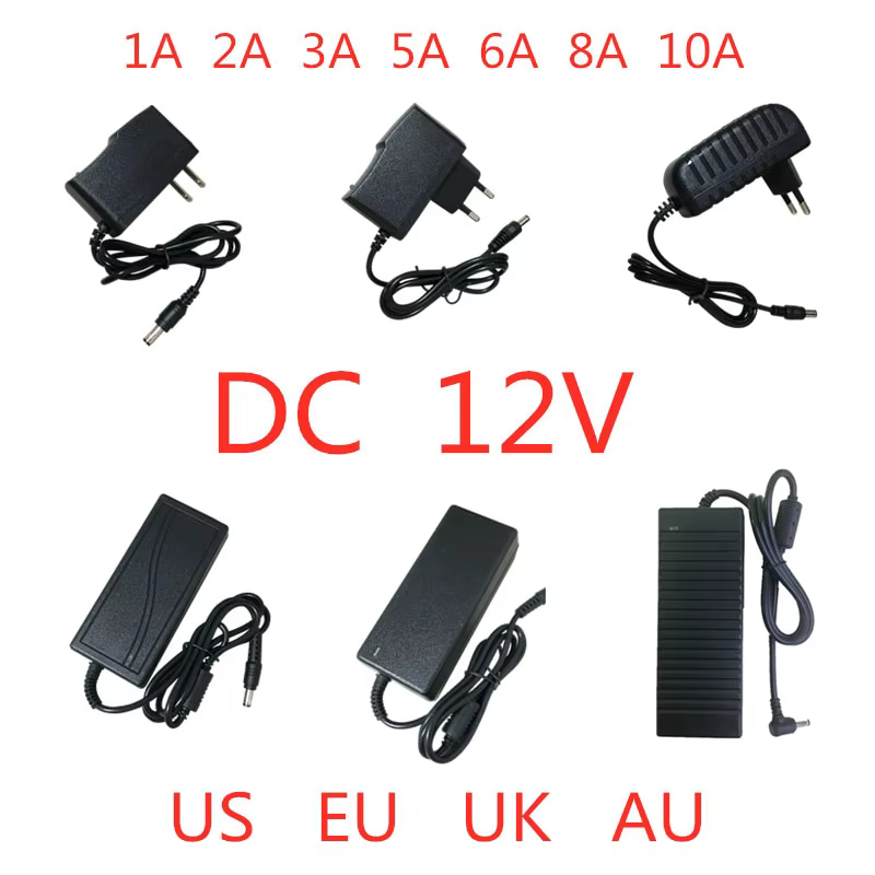 Transformador 12V DC para LED y Cámaras CCTV