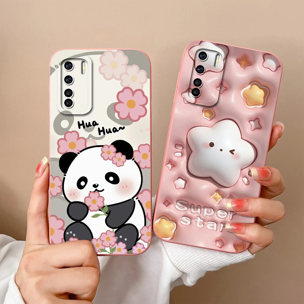 Para Oppo Reno3 Pro 4G 5G funda de teléfono diseños encantadores funda protectora antideslizante de silicona líquida suave para Oppo Reno 3 Shell - imagen 5