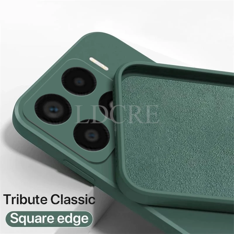 Para Xiaomi 15 Pro funda protectora de silicona líquida Xiaomi 15 Pro funda de teléfono de goma lisa de TPU funda Xiaomi 15 Pro - imagen 5