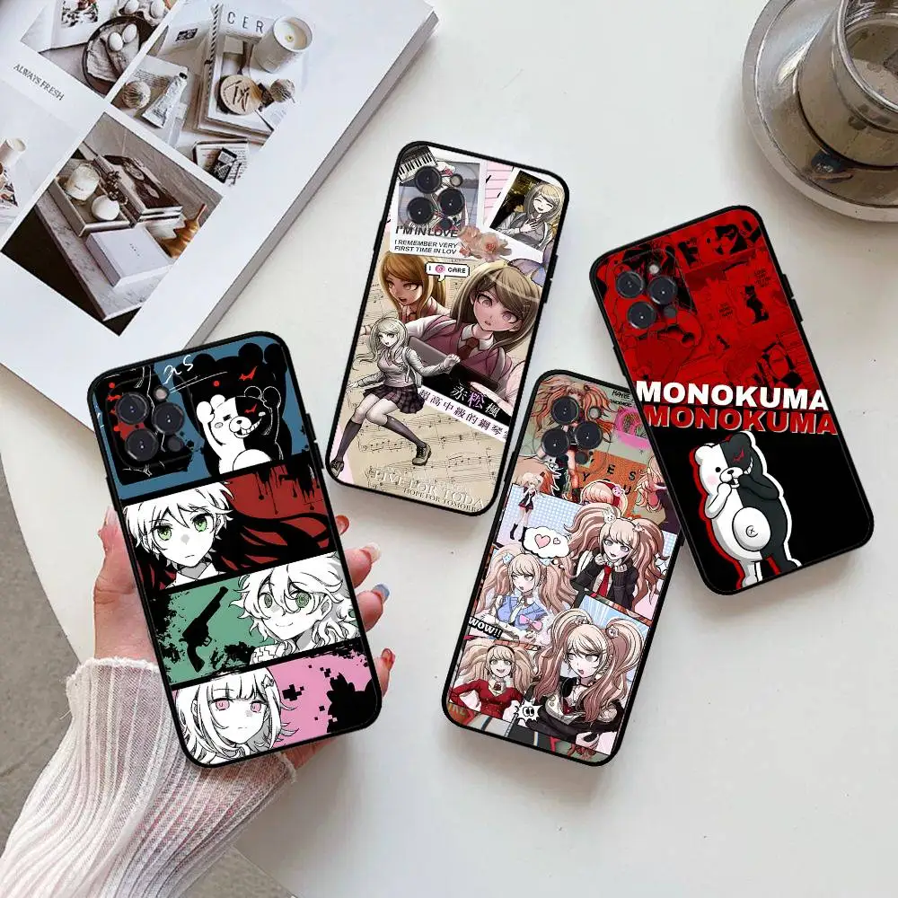 Juego de Anime Danganronpa funda de teléfono para iPhone 16 15 14 13 12 Mini 11 Pro XS Max X XR SE 6 7 8 Plus funda de silicona suave - imagen 4