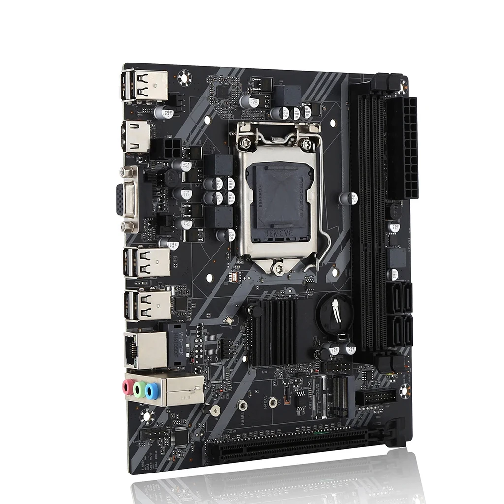 H61-S-placa base de escritorio LGA 1155, para Intel Core i3, i5, i7, 2 x DDR3, Memoria SATA2.0, PCIE, 16G, H61, placa base para M.2, NVME