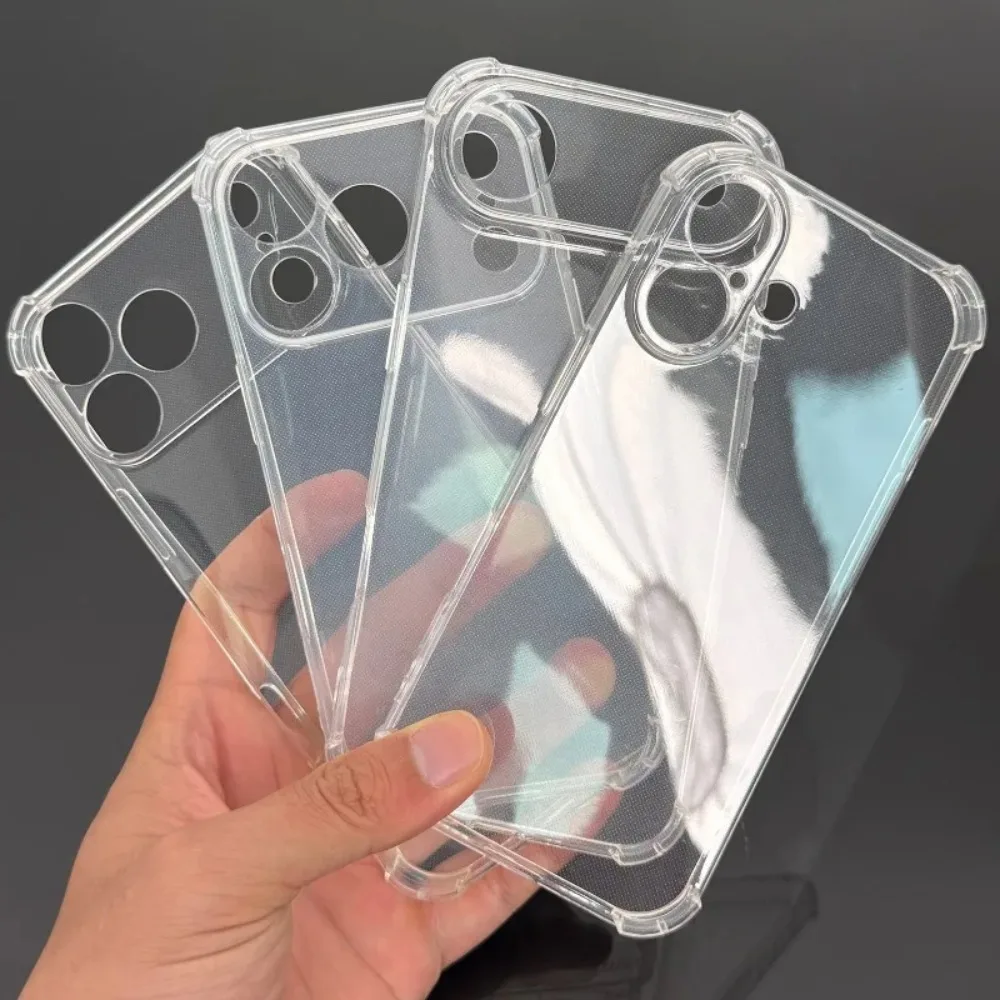 Funda de teléfono transparente de 17PM para iPhone 17 Pro Max 17 Air Airbags a prueba de golpes Protector de parachoques anticaída carcasa trasera transparente - imagen 5