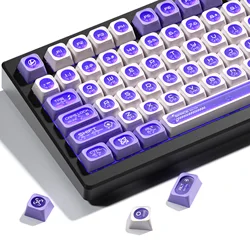 XVX Purple Cats Eye – Teclas PBT Translúcidas Perfil MAX