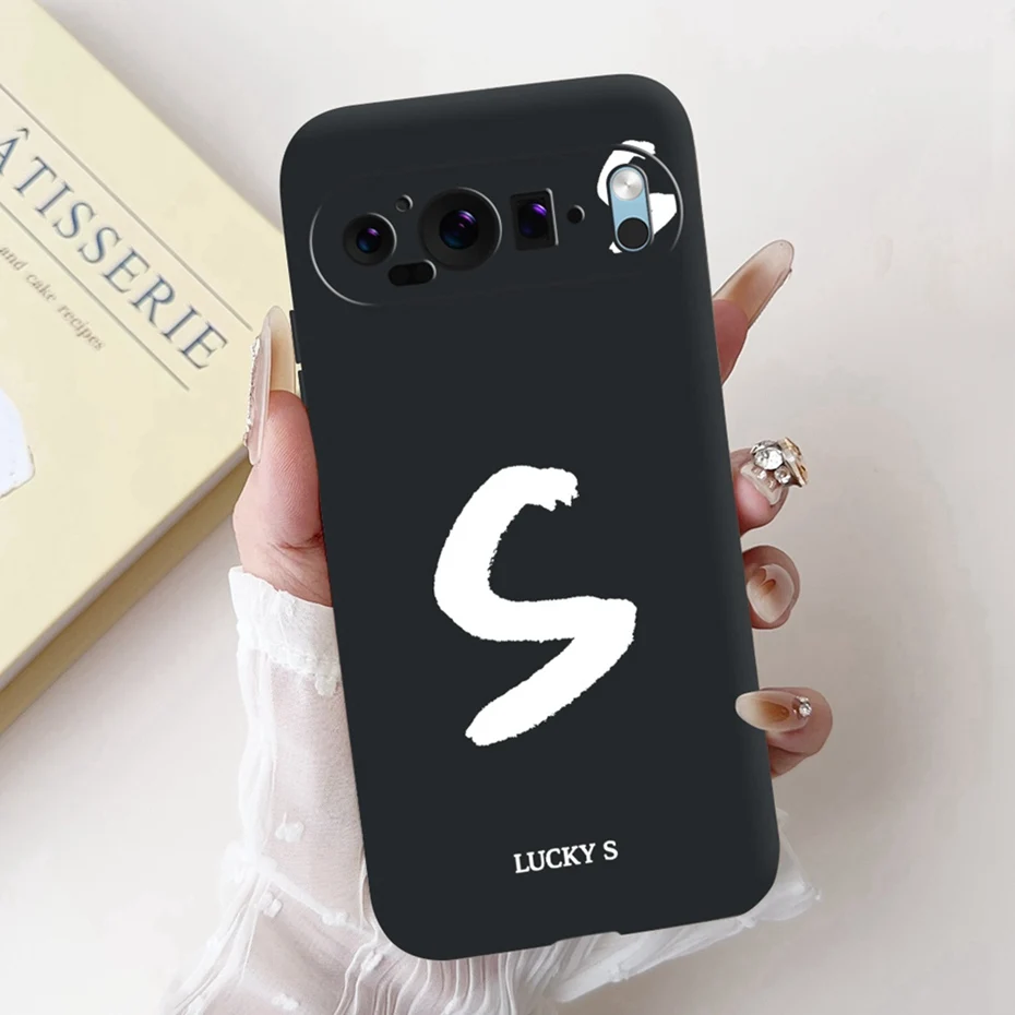 Nueva funda de teléfono con letras a la moda para Google Pixel 9 Pro 9A, funda de silicona suave a prueba de golpes para Google Pixel9 9A 9Pro, fundas para parachoques - imagen 4