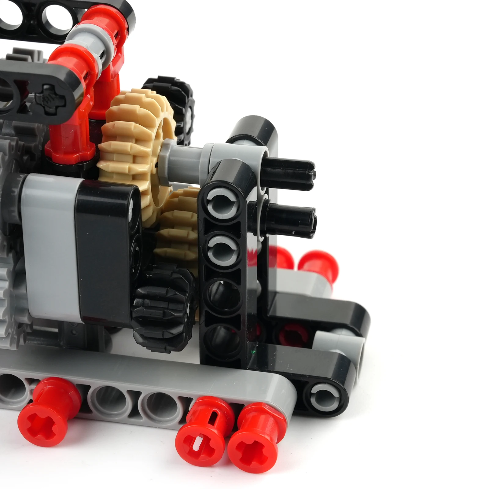 Motor de caja de cambios de 6 velocidades, modelo de transmisión Manual, bloques de construcción MOC, rompecabezas ensamblados, juguetes, ladrillos compatibles con Legoeds - imagen 3