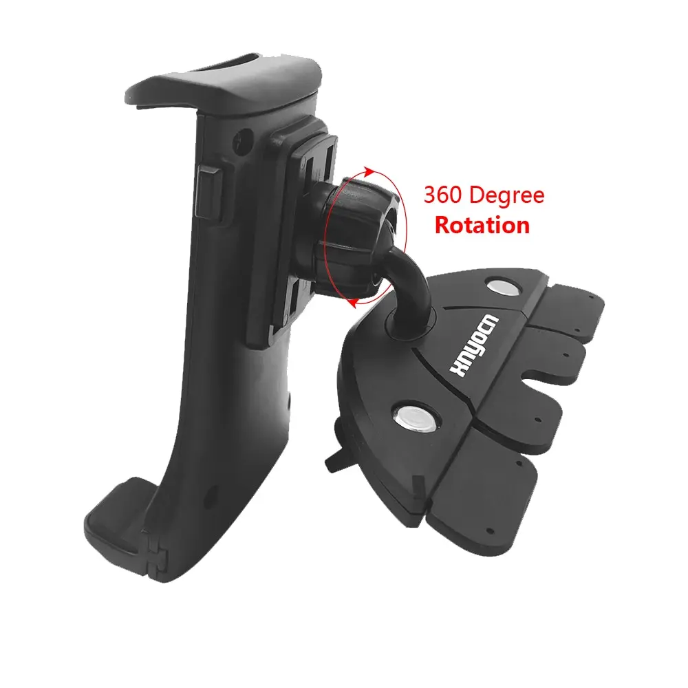 XNYOCN Soporte ajustable para tableta con ranura para CD de coche, soporte para teléfono para iPhone 14, 13, 12, 11, iPad Pro Air Mini de 4 a 12 pulgadas, Samsung, Xiaomi Pad - imagen 5