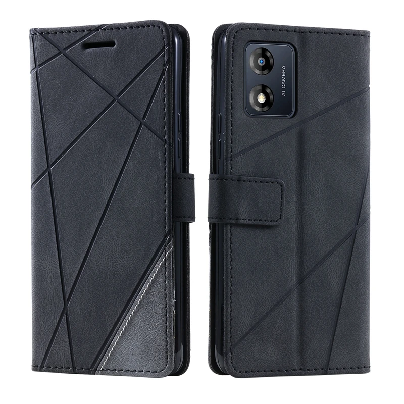 Funda E13 para Motorola Moto E13, carcasa de cuero con tapa de lujo para Motorola E13, MotoE13 E 13 - imagen 2