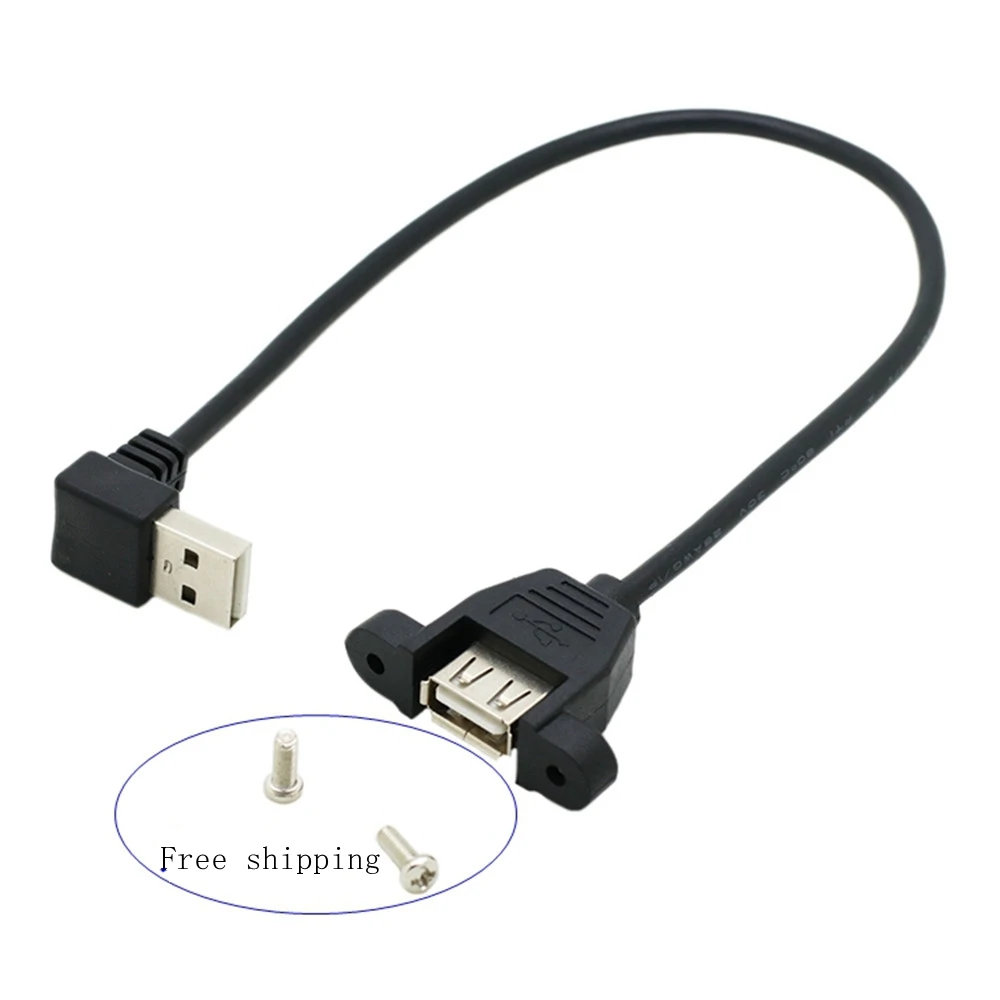 Cable de extensión USB con codo de 90 grados, cable de extensión USB 2,0 para ordenador conectado a TV, unidad USB, ratón, teclado, red c - imagen 2