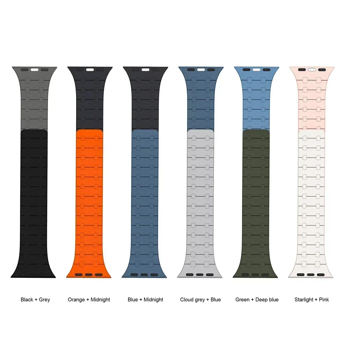 Funda de TPU + correa de silicona magnética para Apple Watch Band Ultra 2 49mm 45mm 44mm 41mm pulsera para Iwatch Series 9 8 7 cubierta + banda - imagen 5