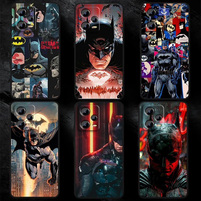 Funda de teléfono negra Hero b-batman para Xiaomi Redmi Note 13, 12R, 12S, Turbo 11, 11T, 11S, 10, 10S Pro Plus, 5G