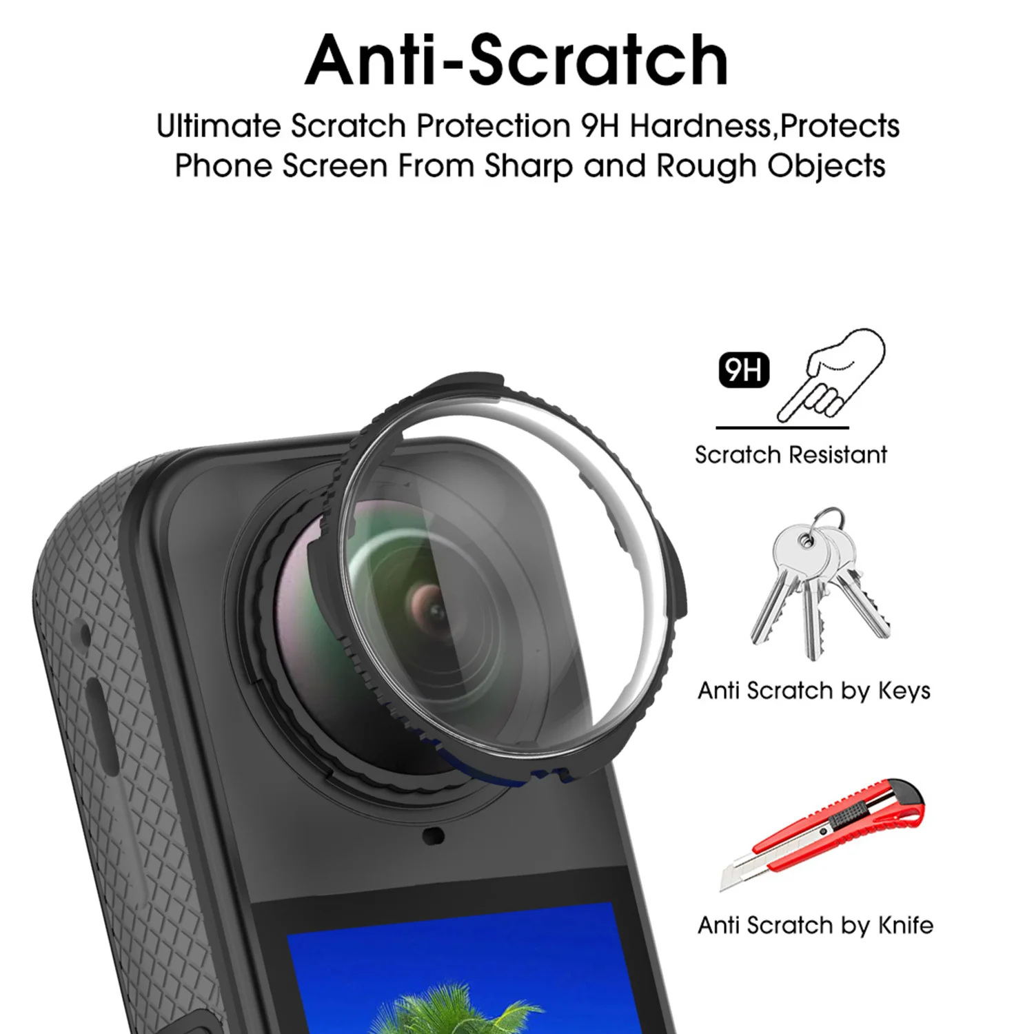 Protectores mejorados para lente de cámara Insta360 X4, tapa protectora giratoria para lente de PC, protección a prueba de golpes para Insta360 X4 - imagen 4