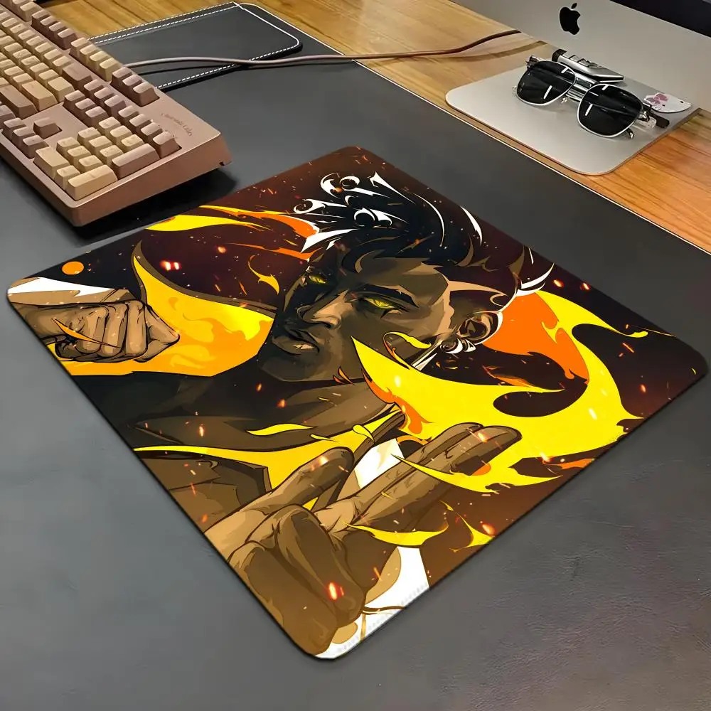 Alfombrilla de ratón con estampado HD de personajes del juego Valorants, ordenador XS, tamaño pequeño, borde de bloqueo, alfombrilla de mesa antideslizante, 40x45cm, teclado, alfombra para PC