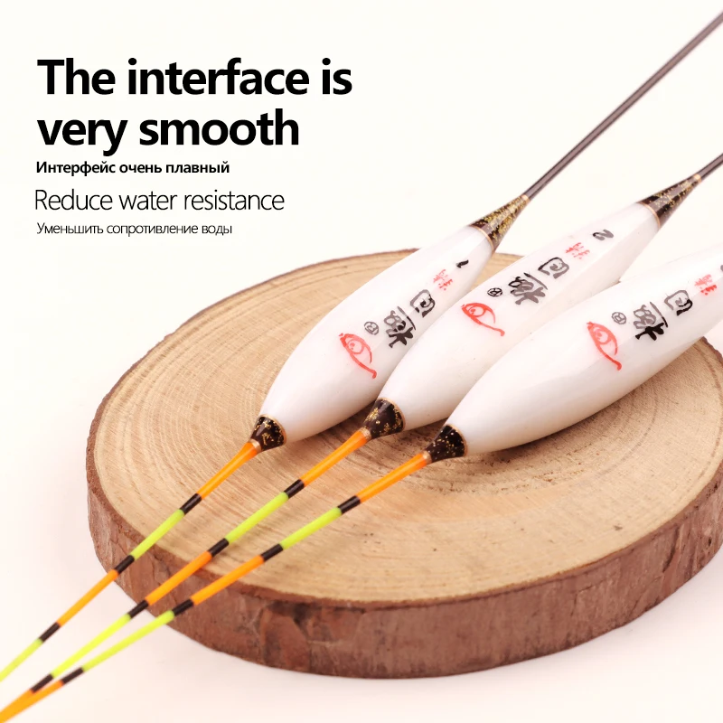 3 uds flotador de Pesca Flotador de agua poco profunda compuesto Nano tapón Pesca Vertical Bobber lago río flotador de Pesca herramienta aparejos - imagen 4