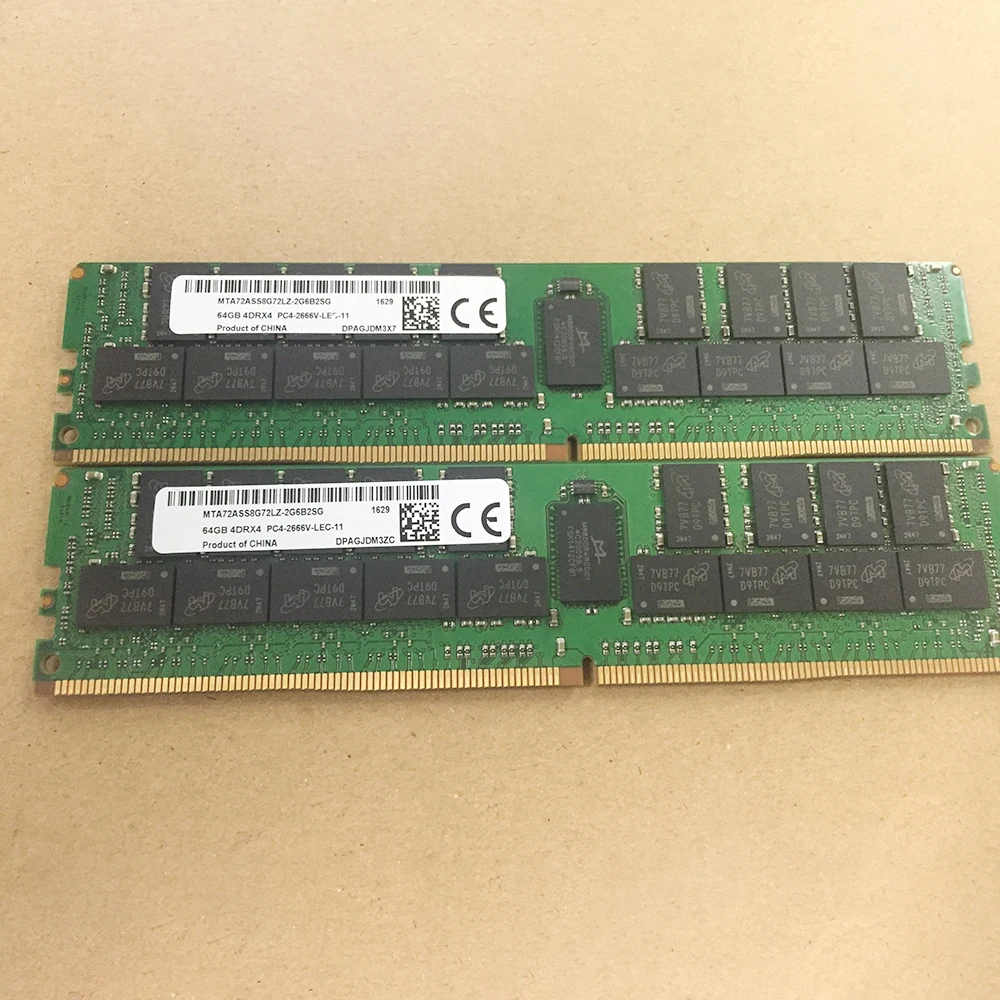 1 Uds RAM MTA72ASS8G72LZ-2G6B2SG memoria de alta calidad envío rápido 64GB 64G 4DRX4 PC4-2666V DDR4 2666 RECC - imagen 3