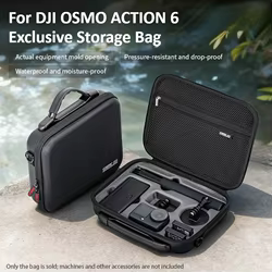 Estuche portátil, bolsa impermeable, cargador, Base de batería, palo de Selfie, bolso de almacenamiento para DJI Osmo Action 6, accesorios para cámaras deportivas
