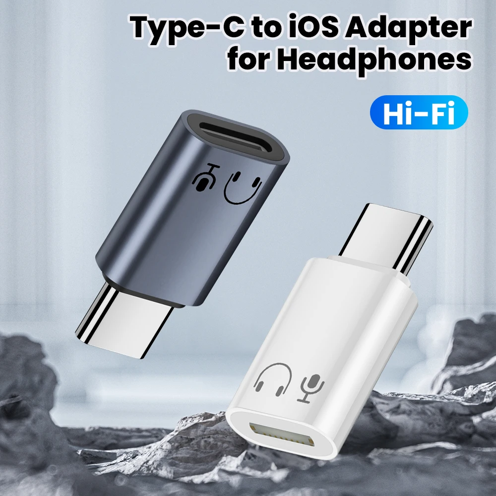 Adaptador de Audio para auriculares tipo C a Lightning para Iphone 15 16 Pro Max Samsung iPad MacBook adaptador USB C convertidor de auriculares