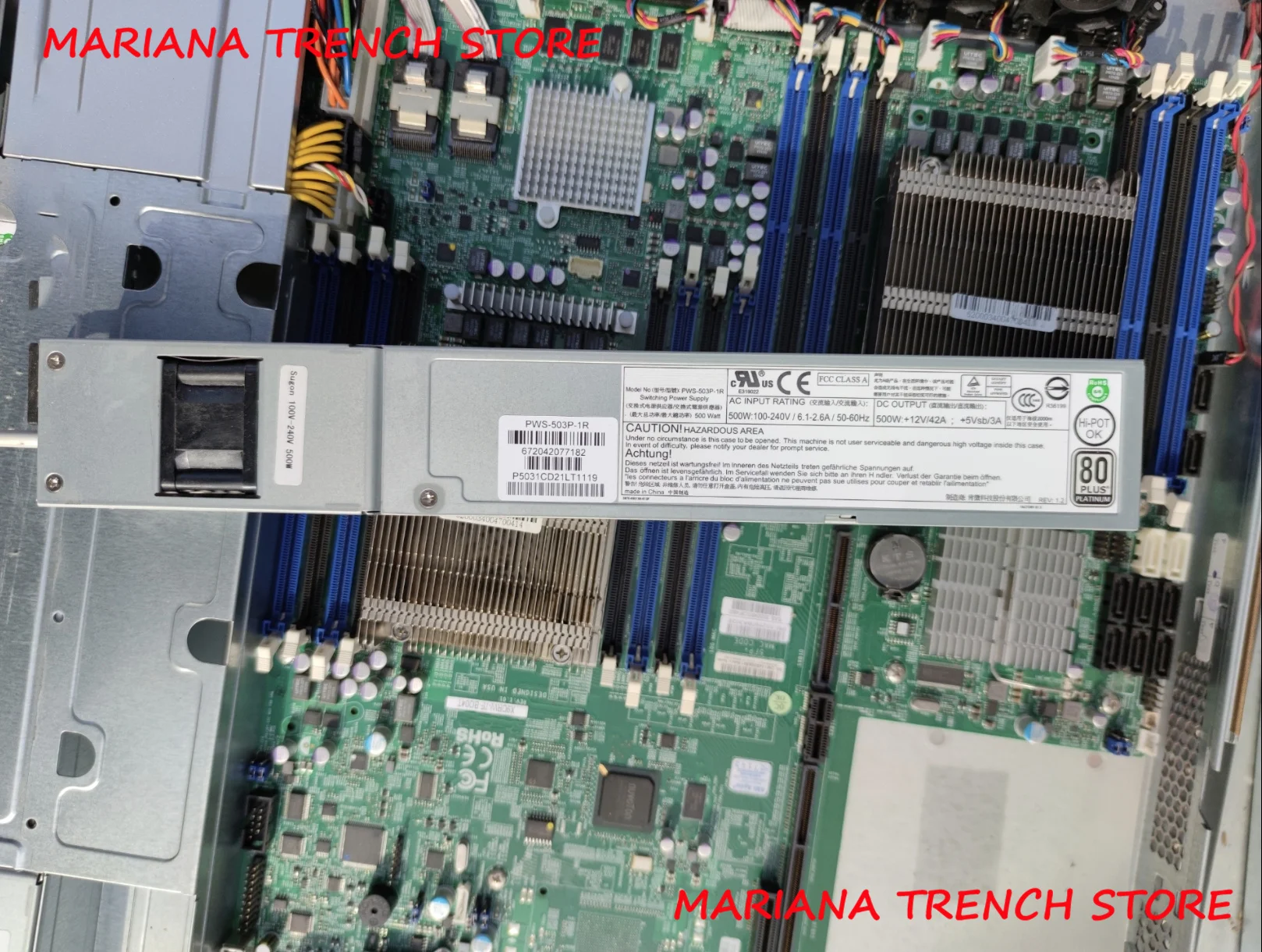 PWS-503P-1R para fuente de alimentación redundante Supermicro 500W 1U - imagen 2