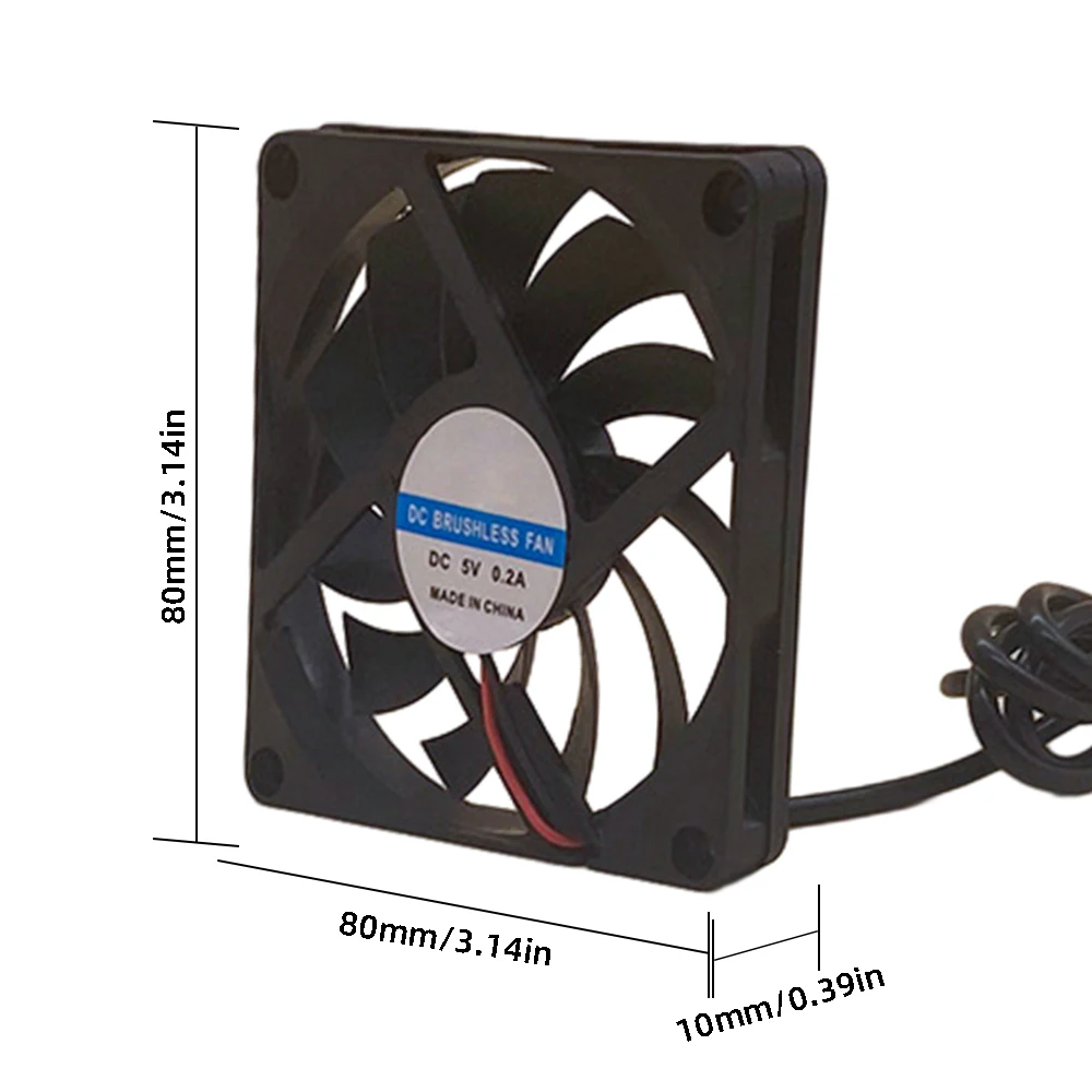 Ventilador de Control de velocidad USB, enfriador portátil de 4cm, 8cm, 14cm, cc 5V, para receptor de TV de pantalla plana, enrutador, DVR, ordenador, armario, nuevo - imagen 3