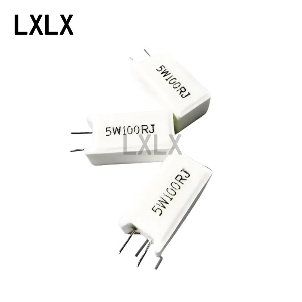 10 Uds 5W resistencia de cemento Vertical cerámico 0,1 ~ 6,8 K Ohm 5% 0.15R 0.22R 0.25R 0.39R 0.47R 1R 2R 10RJ 100R 150R 1K Ohm 5W - imagen 2