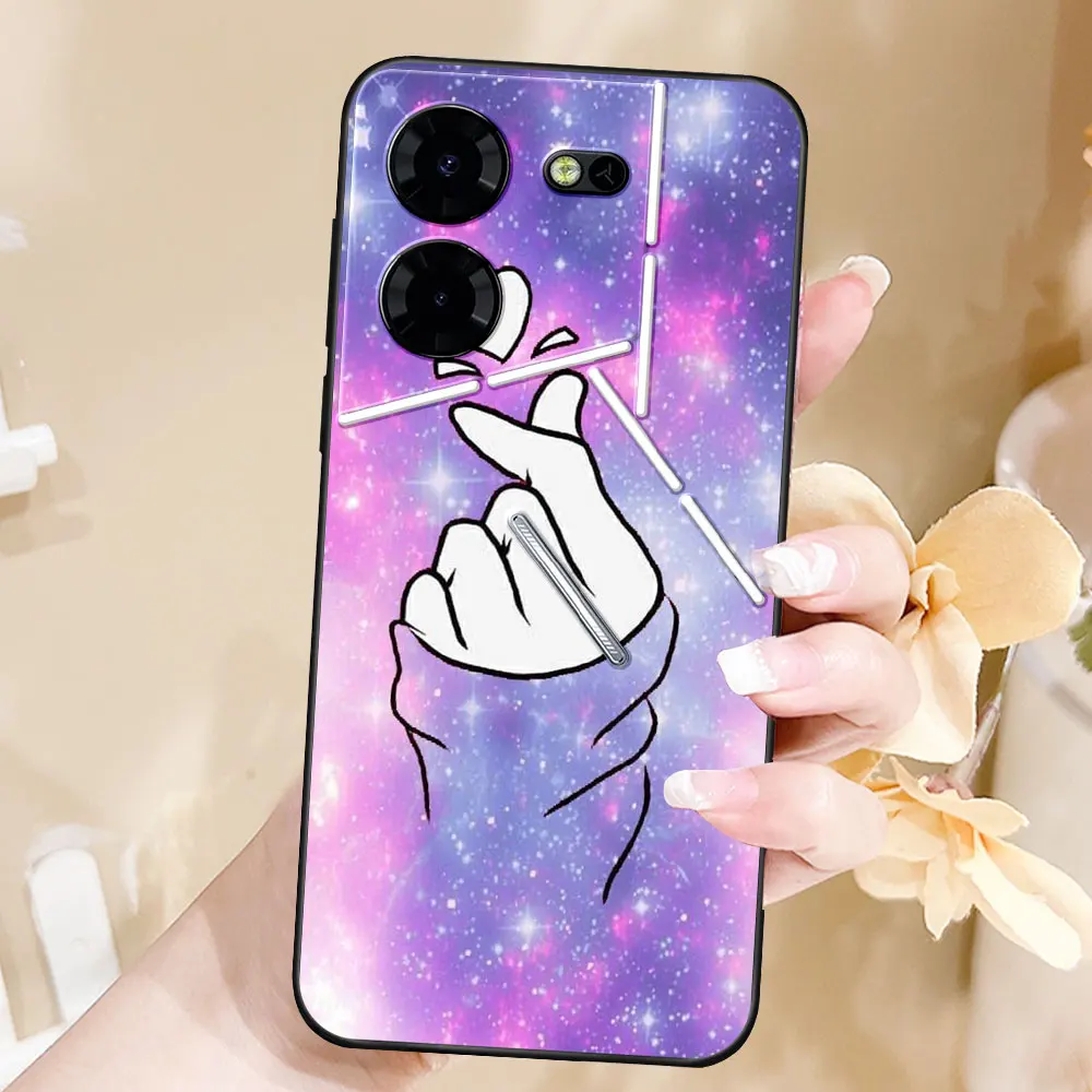 Funda de silicona suave para Tecno Pova 5 Pro Coque TPU, Funda de teléfono de moda para Tecno Pova 5, cubierta trasera de parachoques bonita, Capa fresca de mármol - imagen 5