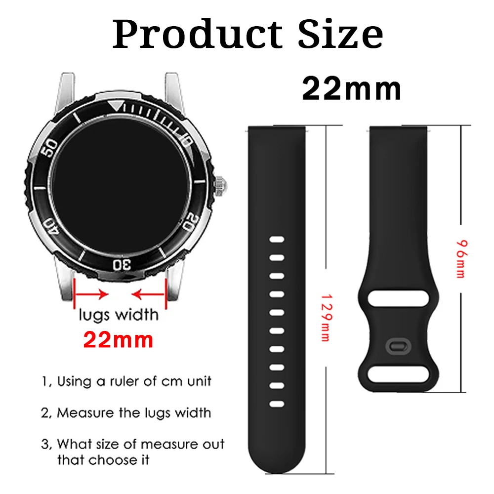 Correa de silicona de 22mm para Xiaomi Watch S4, Correa deportiva para Xiaomi Watch S2 de 46mm/42m S1 S3 color 2/REDMI Watch 5 Lite/pulsera activa - imagen 3