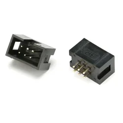 Cabezal IDC 2x3 DC3-6P, paso 2,54 mm