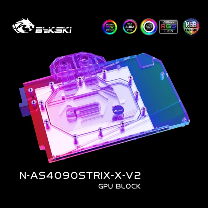 Bykski N-AS4090STRIX-X bloque GPU uso para ASUS TUF GAMING RTX 4090 / RTX4090 ROG Strix tarjeta de vídeo refrigeración por agua/radiador - imagen 4