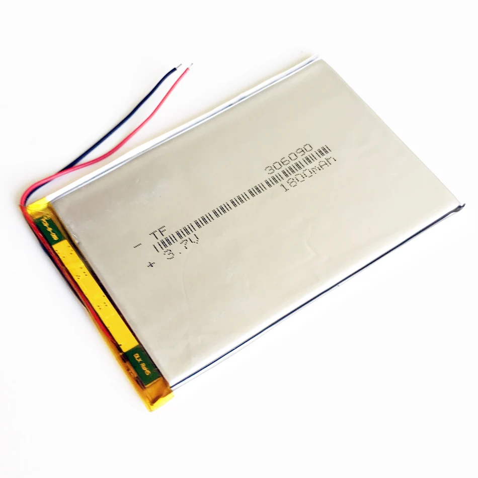 Batería recargable Lipo de polímero de litio, 3,7 V, 1800mAh, para libros electrónicos, Banco de energía de 7 pulgadas, tableta, PC, portátil, Bluetooth 306090 - imagen 4