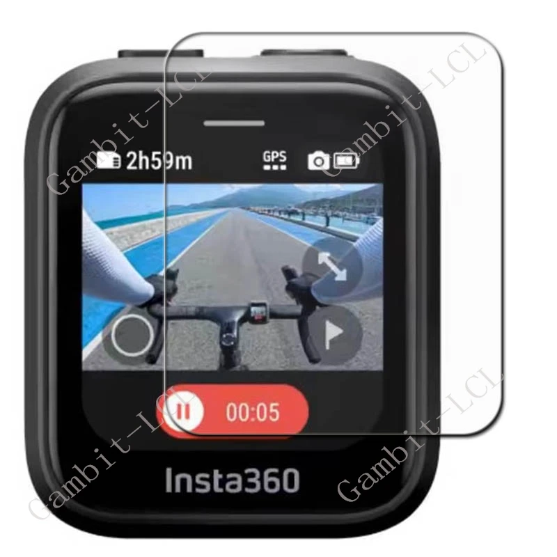 3PCS HD Original For Insta360 GPS Preview Remote Anti-scratch Tempered Glass ON Insta360GPS Screen Protector Cover Film - imagen 2