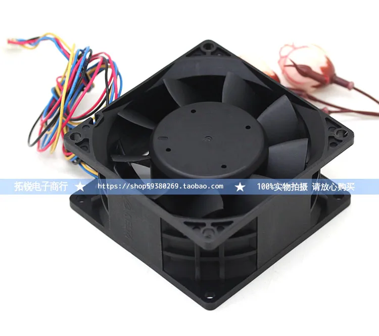Ventilador 8038 para Delta PFB0848UHE 80x80x38mm 48V 0.65A doble bola 7500RPM 107.3CFM ventilador de refrigeración extrema - imagen 4