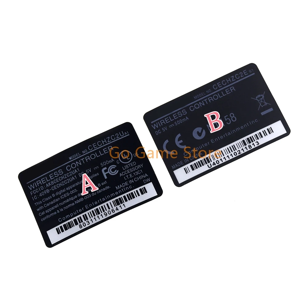 2 uds para PS3 etiqueta trasera carcasa pegatina sellos para Playstations 3 reemplazo del controlador de mango inalámbrico - imagen 3