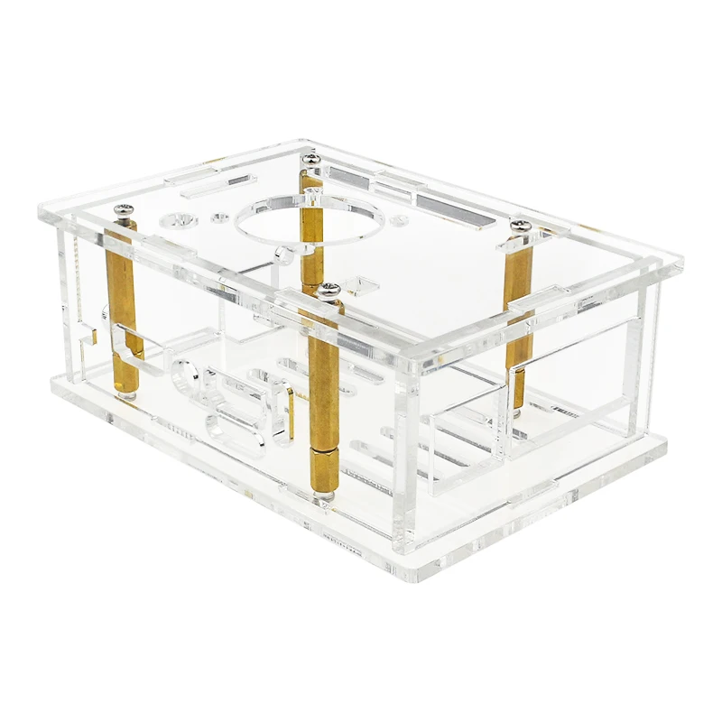 Disipadores de calor de aluminio para ventilador de refrigeración, caja protectora transparente de acrílico, naranja Pi 5 Max, opcional - imagen 4