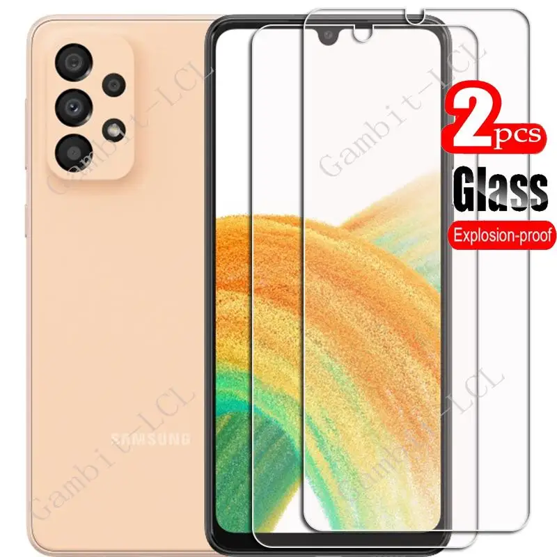 Para Samsung Galaxy A33 5G Protector de vidrio templado en GalaxyA33 6,4 pulgadas Protector de pantalla película de cubierta de teléfono inteligente