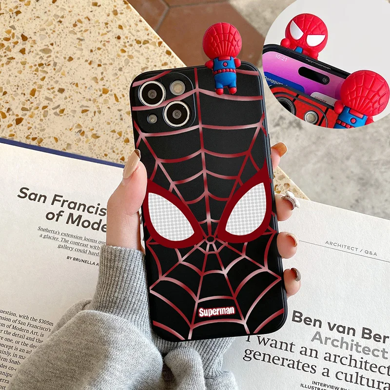 Funda de teléfono 3D con dibujos de Spider Man para Realme 10 11 9 Pro Realme 8i 9i 8 Pro, funda de teléfono suave de Tpu - imagen 3