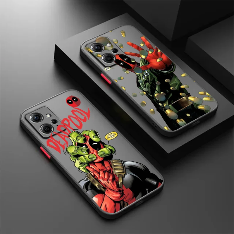 Marvel Deadpool Wade Cool Frosted translúcido para Redmi 8 3 9A 9C 9AT 9 9T 13R 10A 10C 10 11A 12C 12 13C 5G, funda suave para teléfono