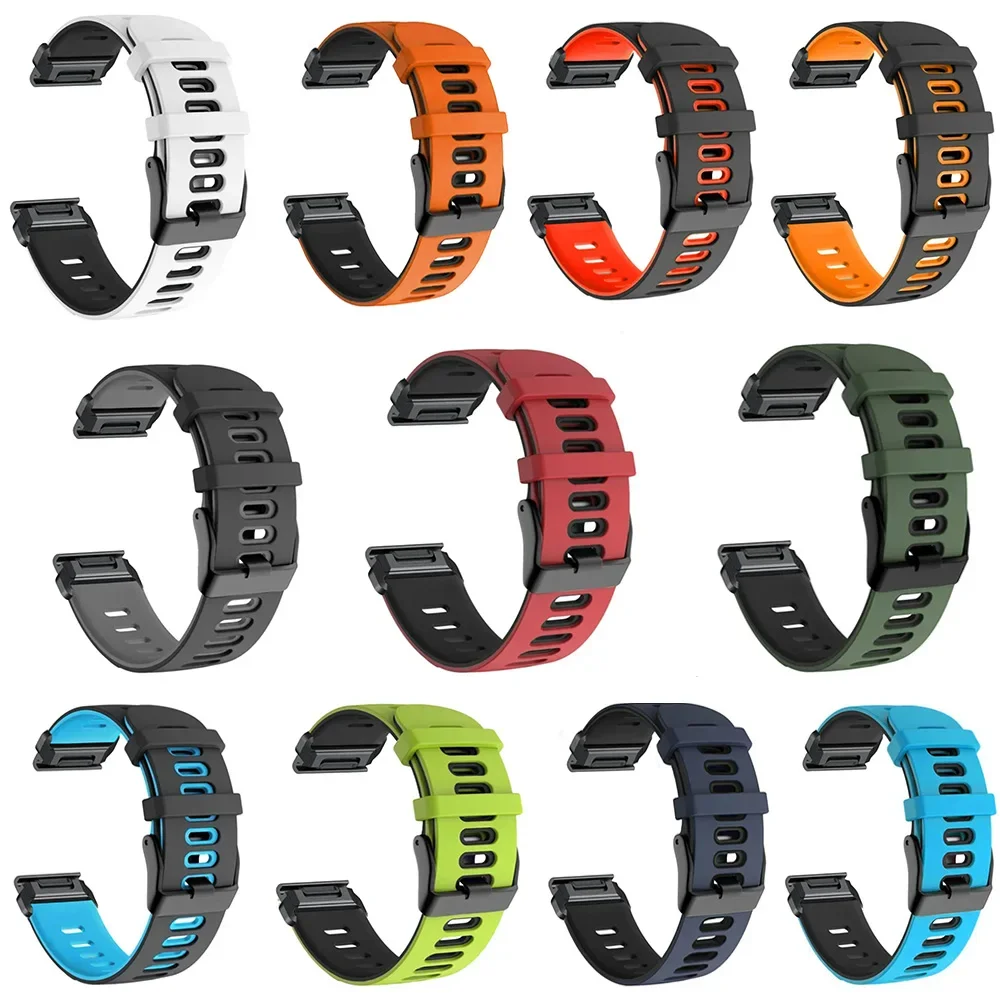 Forerunner-Correa de silicona para reloj, pulsera Easyfit de 26 y 22mm para Garmin Fenix 7 7X Pro 6 6X Pro 5 5X Plus, 965, 935, 945, 955 - imagen 3