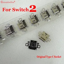 Lote de 5/10 Uds. De enchufe de carga Original NS 2, puerto USB tipo C para Nintendo Switch 2 NS2, nueva consola de juegos