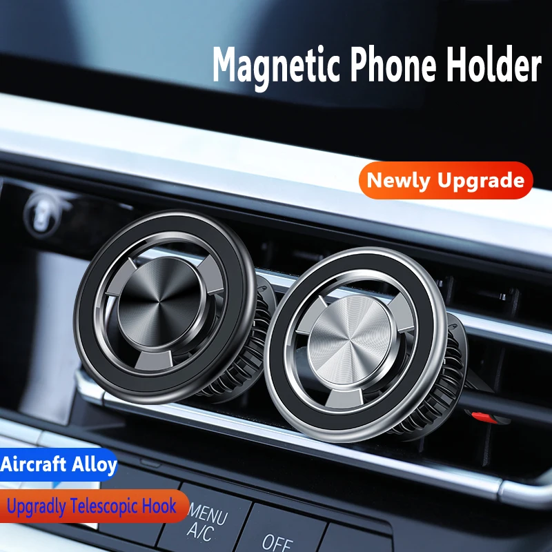 Soporte magnético para teléfono Compatible con soporte MagSafe para coche para iPhone 14 13 12, Clip para salida de aire de coche, soporte para teléfono móvil